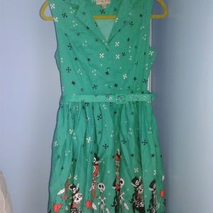 Lindy bop voodoo witch doctor print dress 12